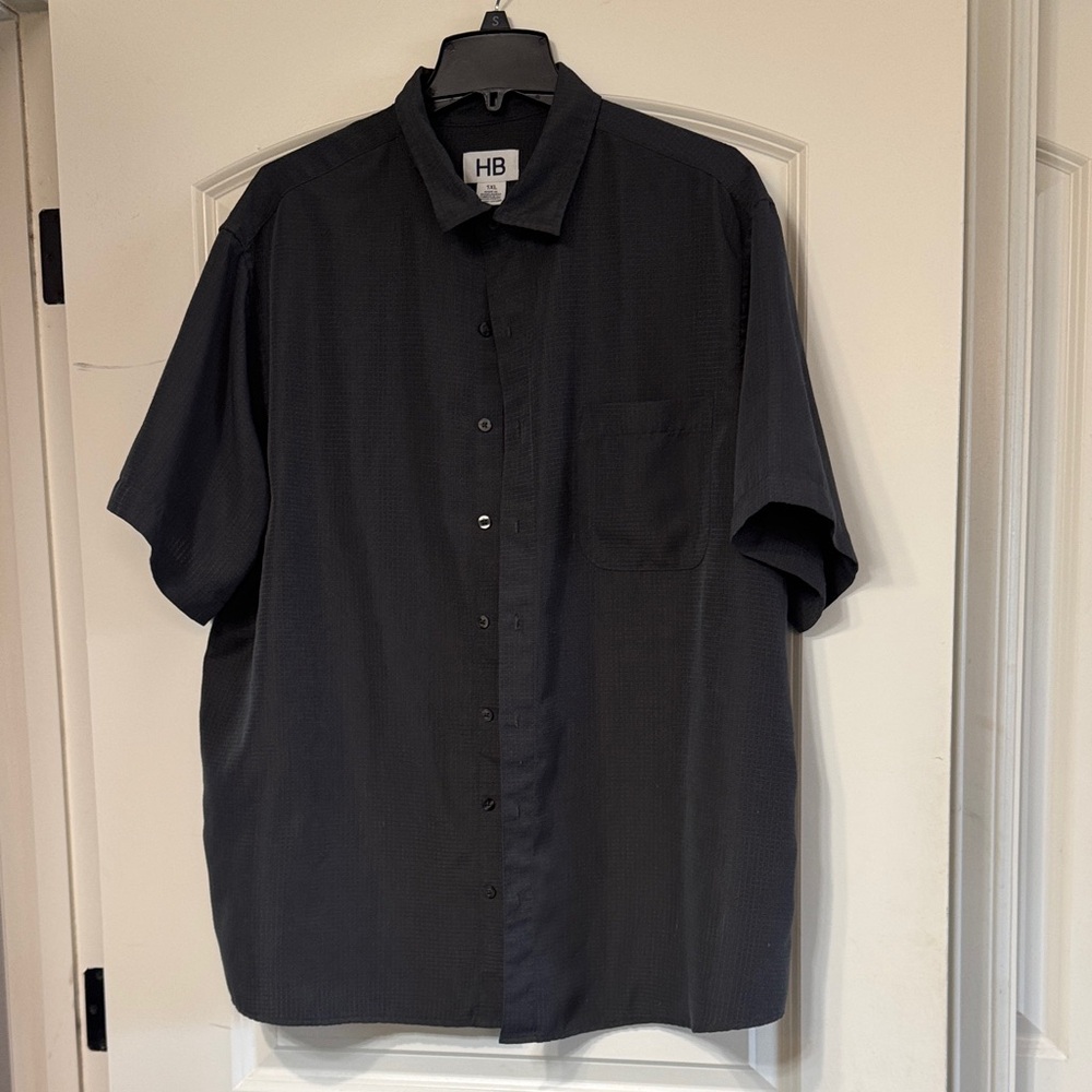 Men's Charcoal Button Down Shirt